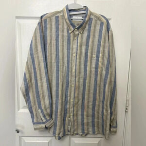! Cuisse De Grenouille linen Shirt Size xl